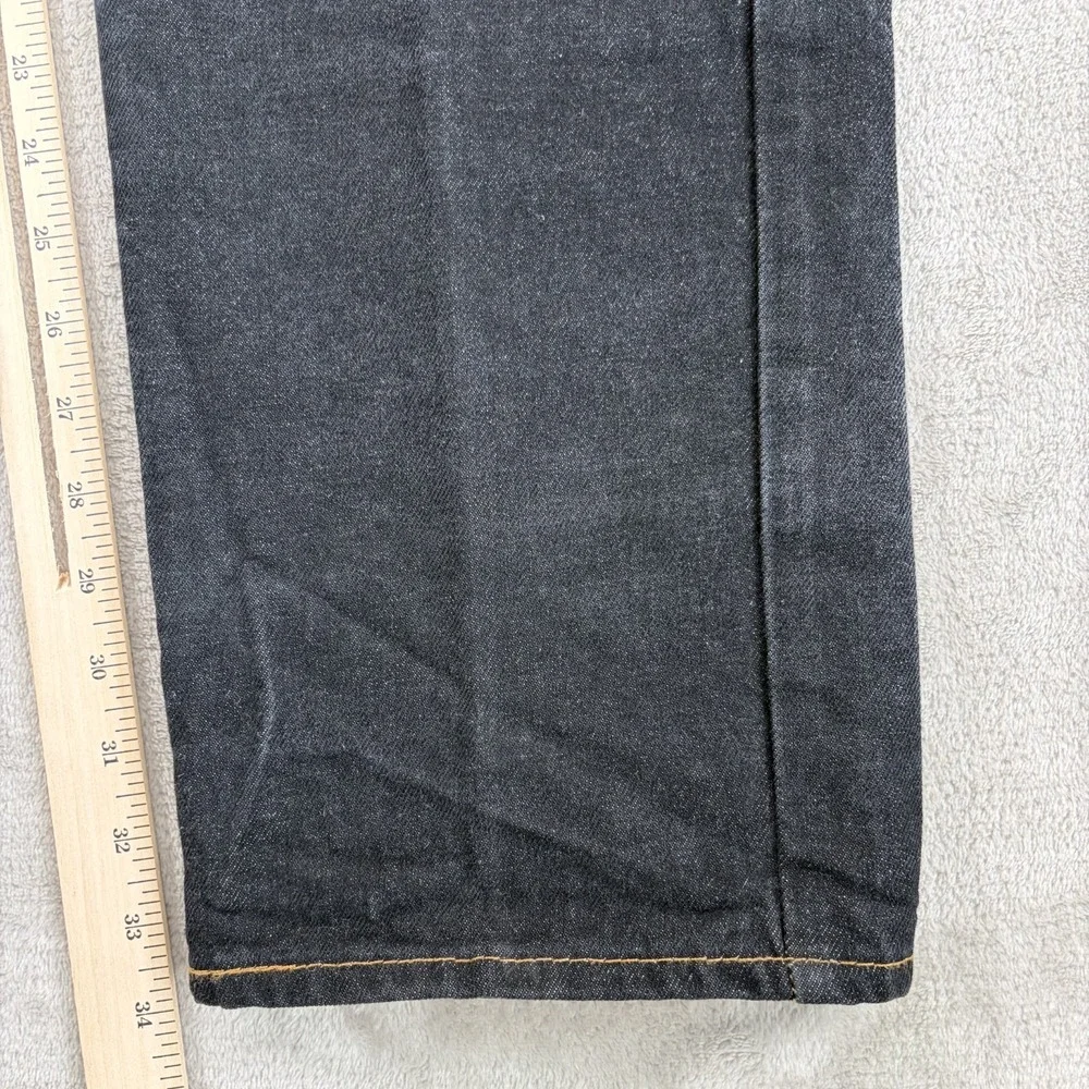 Vintage Levi 501‎ Button Fly Jeans Men Fits 36x34 (Tag 36x32) Black Denim USA